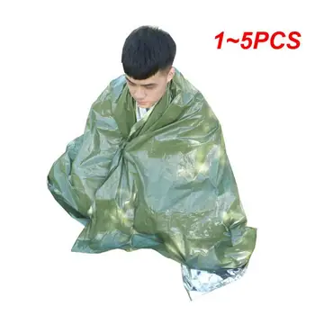 1 ~ 5ШТ Аварийное одеяло для выживания на открытом воздухе Военная аптечка первой помощи Ветрозащитное Водонепроницаемое термоодеяло из фольги для кемпинга