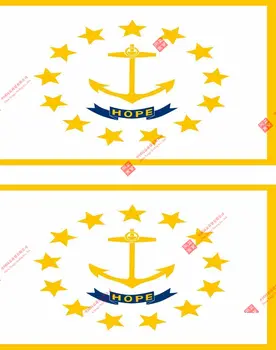 2 X Интересная Наклейка Aufkleber Auto Motorrad Fahne Flagge Amerikanische Usa Rhode Island Автомобильная Наклейка Для Ноутбука