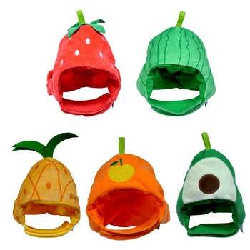2024 Новая забавная шляпа для домашних животных В форме милого фрукта, Мягкие Удобные Аксессуары для костюмов, безопасный и теплый материал