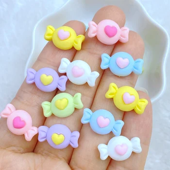 20шт 3D-талисманов Kawaii Cute Mini Love Candy Для дизайна ногтей, украшения для маникюра, Подарочная коробка для ногтей, Аксессуары для украшения