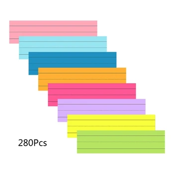 280 листов бумаги для заметок 8 цветов Полоски для предложений Бумага для заметок Sticky Notes Прямая поставка