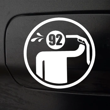 40120 # Виниловая наклейка для автомобиля с бензином 92, Водонепроницаемые автомобильные декоры на кузов автомобиля, Бампер, Заднее стекло