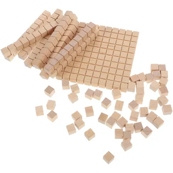 61 шт. Обучающие математические блоки Математические кубики Деревянные математические кубики Математические манипуляции математический счетный блок