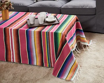 8 цветов Пляжное одеяло в этническом стиле, Домашний гобелен, коврик для кемпинга, пикника, самолета, хлопковое Мексиканско-Индийское радужное одеяло ручной работы