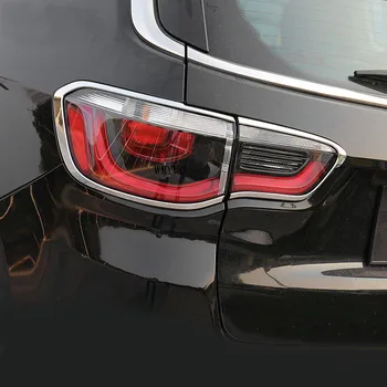ABS хромированный автомобильный задний фонарь, фара, рамка для фар, отделка, стайлинг автомобиля, 2 шт. для Jeep Compass 2017-2020