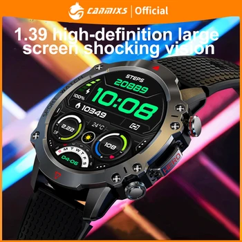 Canmixs Смарт-часы мужские 450 мАч GPS отслеживание движения Спортивные часы Bluetooth Вызов Частота Сердечных Сокращений Артериальное Давление Смарт-часы Для Android
