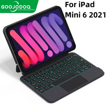 GOOJODOQ Magic Keyboard Чехол для iPad Mini 6 6-го поколения С Плавающей Консольной Подставкой, Мультитач-Трекпад для iPad Mini 6