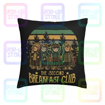 Square The Second Breakfast Club Adventure Five Hobbits, наволочка, Моющаяся декоративная наволочка высокой плотности