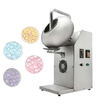 Автоматическая машина для полировки покрытия Маленькая Машина для нанесения сахарной пленки На форму для таблетирования Шоколадного драже Арахиса