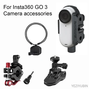 Аксессуары для Insta360 GO 3 Безель Адаптер Для Камеры Для Большого Пальца Удлинительный Кронштейн Зажим Для Велосипедного Рюкзака Для Аксессуаров Insta360 GO 3