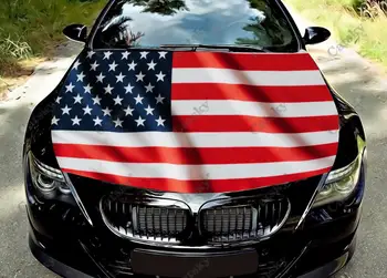 Американский флаг Виниловые Наклейки на Капот автомобиля Оберните Виниловой Пленкой Крышку Двигателя, Наклейки на Автомобиль, Автоаксессуары