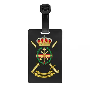 Багажные бирки Испанского легиона для чемоданов с гербом Испании, защитная крышка, идентификационная этикетка
