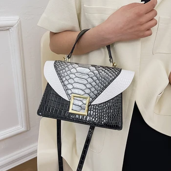 Брендовые дизайнерские сумки через плечо со змеиным клапаном, женские сумки и кошельки, 2023 Новые женские сумки-мессенджеры высокого качества