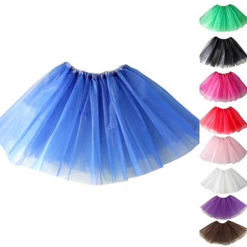 Взрослая девушка, трехслойная балетная юбка-пачка, классическое однотонное Мини-плиссированное платье, эластичная нижняя юбка для вечеринки 10