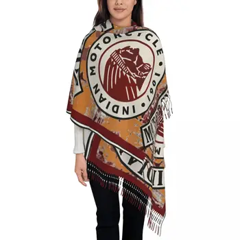 Винтажные индийские мотоциклетные шали, обертывания для женщин зимой, большой длинный шарф, шаль из моторной пашмины, шарфы