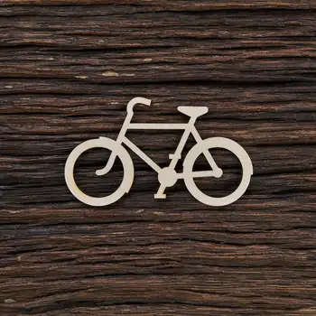 Деревянная форма велосипеда для поделок и украшения - Лазерная резка - Форма велосипеда - Искусство велосипеда - Декор велосипеда