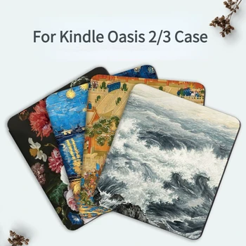 Для Kindle Защитный чехол Oasis 2/3 KO Premium Edition Shell 2019 Роскошного автоматического пробуждения 3-го поколения 2399 Funda Para Shell