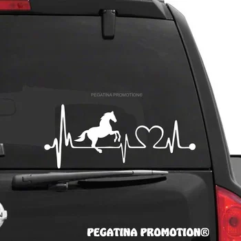 Для продвижения Pegatina Наклейка с сердцебиением лошадей 30-сантиметровый диск с краской для хобби Heartline  