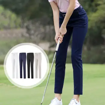 Женские брюки для гольфа с высокой талией, женские брюки для гольфа, эластичные спортивные брюки с высокой талией, женские брюки для путешествий