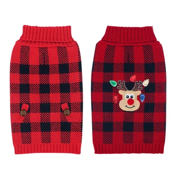 Зимняя одежда для кошек и собак, Теплый Рождественский свитер для маленьких Йорков, Одежда для домашних животных, пальто, Вязаные свитера, Водолазка для собак, Жилет для чихуахуа