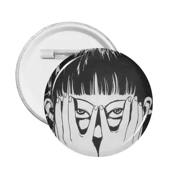Значок-булавка для черной девушки, автор комиксов о Джунджи Ито, металлические булавки для друзей, значки, броши для сумки