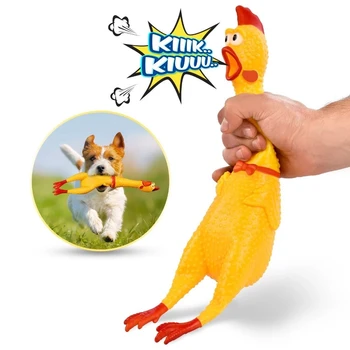 Игрушка для озвучивания собак Кричащая курица небольшого размера, игрушка для домашних собак, кричащая курица или выпускающая курицу