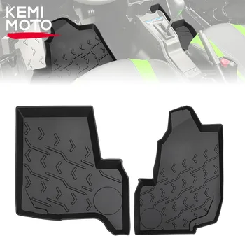 Коврики KEMIMOTO для Kawasaki Teryx KRX 4 1000 2020-2023 Напольные покрытия в первом ряду, коврики для защиты от слякоти, аксессуары для ног (2 шт.)