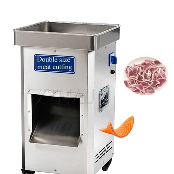 Коммерческая электрическая мясорубка Автоматическая овощерезка Многофункциональная машина для измельчения мяса из нержавеющей стали
