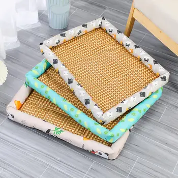 Кровать для домашних животных с принтом Большая космическая кровать для собак Охлаждающий коврик для кошек для маленьких средних и крупных собак