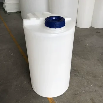 Круглое полиэтиленовое ведро для дозирования и перемешивания охлаждающей жидкости для экспериментов по очистке промышленных сточных вод объемом 100 л
