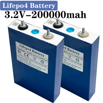 Литий-железо-фосфатный аккумулятор Lifepo4 3,2 В 200 Ач класса А для кемперов 12 В, гольф-кара, внедорожной яхты на солнечных ветрах