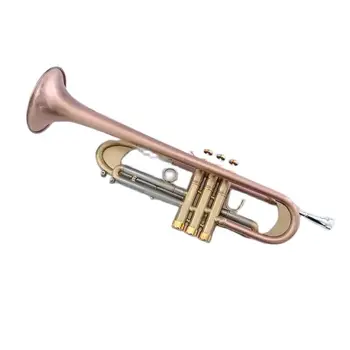 Матовая усиленная си-бемоль профессиональная труба джазовый инструмент медь антикварный матовый ремесленный высококачественный трубный рожок