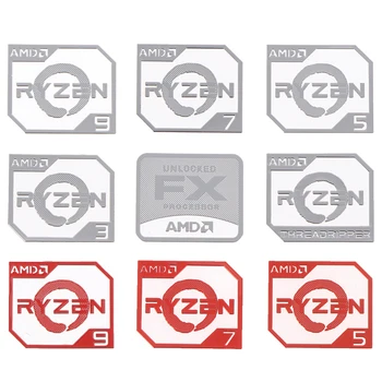 Металлическая наклейка AMD Ruilong Ryzen R9 R7 R5 R3 Vega для ноутбука Наклейка с логотипом на рабочий стол 1ШТ