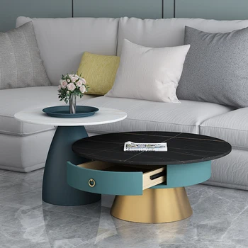 Металлический обеденный стол в минималистичном стиле для прихожей в гостиную, Современный журнальный столик в скандинавском стиле, уличная мебель для балкона