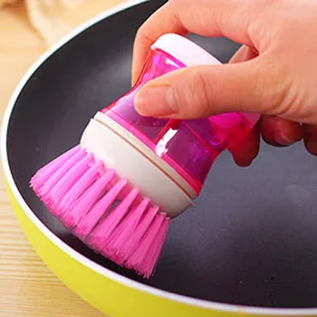 Мини-щетка для мытья посуды Высококачественная Пластиковая посуда для мытья посуды, щетка для посуды, дозатор мыла, кухонные чистящие средства