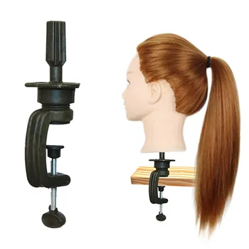 Модель головы для тренировки длинных Волос Парикмахерский Зажим Подставка Манекен для тренировок