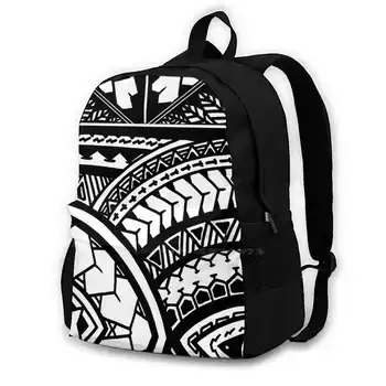 Модные сумки с принтом Polynesian All Over Tribal Рюкзак для ноутбука Hawaii 808 Poly Poly Tribal Polynesian Tribal
