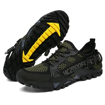 Мужская походная обувь, нескользящие болотные дышащие тактические боевые военные ботинки, спортивная обувь для тренировок в пустыне, уличная походная обувь