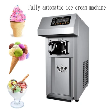 Настольная машина для производства мягкого мороженого PBOBP Машина для производства мороженого Автомат по продаже мороженого из нержавеющей стали 1250 Вт