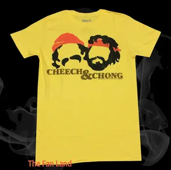 Новая мужская футболка Cheech & Chong Classic Vinatge желтого цвета