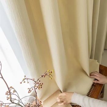 Новые шторы в японском стиле для гостиной, столовой, спальни, Легкая роскошь, Современный Простой кабинет, Затемнение на заказ
