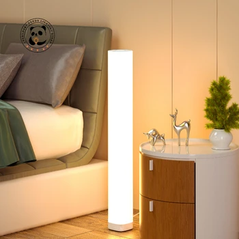 Новый дизайн Угловой светодиодный торшер Украшение дома Креативный Светильник для гостиной Освещение атмосферы спальни Дистанционное управление