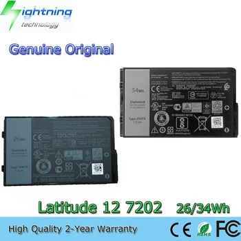Новый Подлинный Аккумулятор для Ноутбука 7XNTR 7.4V 26Wh для Dell Latitude 7202 7212 Rugged Extreme Tablet J7HTX 34Wh