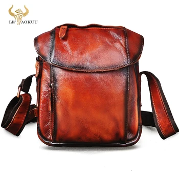 Оригинальная кожаная мужская дизайнерская сумка через плечо для школы дизайна Fashion College 10 