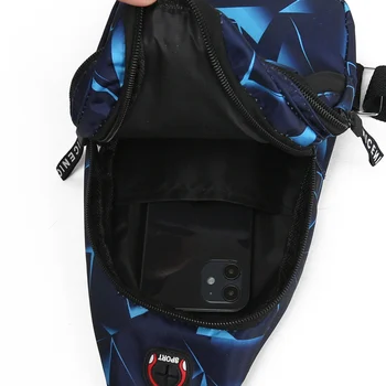 Персонализированная стильная спортивная нагрудная сумка в стиле хип-хоп Стрит и эргономичный дизайн для путешествий, кемпинга и активного отдыха.