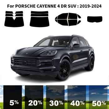 Предварительно Обработанная нанокерамика car UV Window Tint Kit Автомобильная Оконная Пленка Для PORSCHE CAYENNE 4 DR SUV 2019-2024