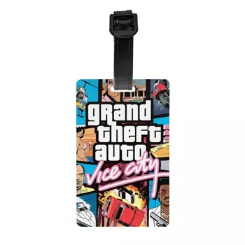 Приключенческая игра Grand Theft Auto, коллаж, Багажная бирка для дорожного чемодана, удостоверение личности GTA