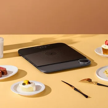 Приложение Intelligent Ultra-thin Induction Cooker Регулирует Мощность 2100 Вт, тонкий корпус 23 мм, интеллектуальную электрическую плиту NFC, нагреватель 220 В на кухне