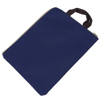 Простая твердая сумка для документов формата А4 Большой емкости Деловой портфель для хранения файлов Папка для бумаг Канцелярские принадлежности Студенческий подарок (Синий)