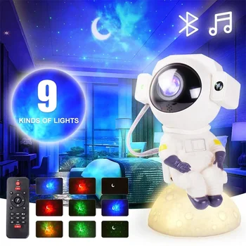 Робот-проектор Звездного неба Galaxy, ночник, USB светодиодные настольные лампы Star, романтическая проекционная атмосферная лампа для декора комнаты, подарки